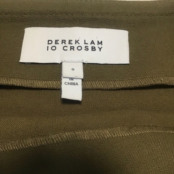 DEREK LAM 10 CROSBY ASYMMETRICAL RUFFLE MINI SKIRT - Picture 6 of 6